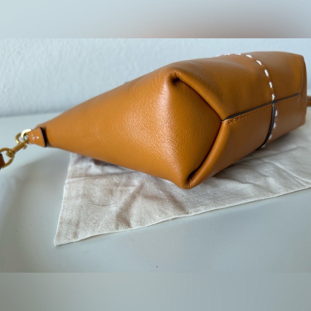 Tory Burch Squash Smooth Leather Mini McGraw Satchel - Picture 6 of 13